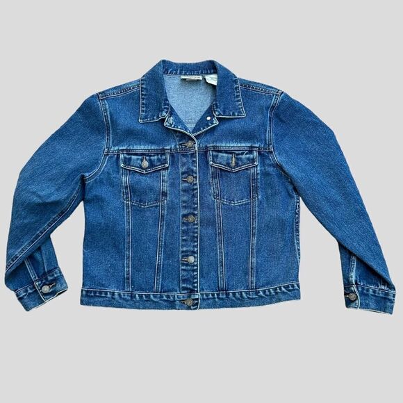 Vintage Bill Blass Petite Denim Jacket - Picture 1 of 6